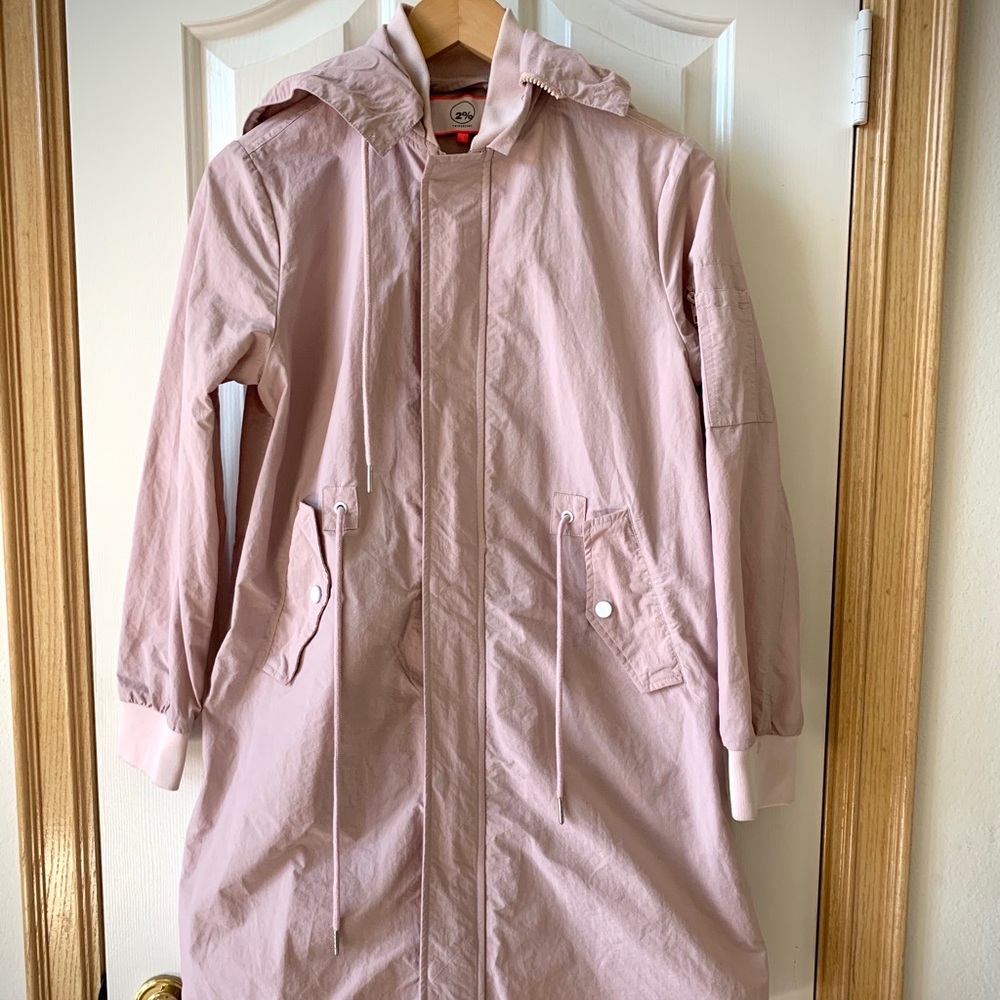 Lightweight pink long jacket/coat